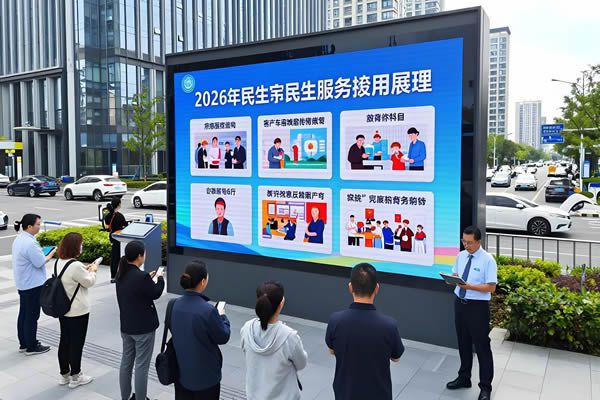 2026民生政策落地，LED顯示屏助力公共服務(wù)提質(zhì)增效