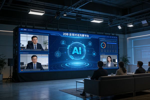 AI治理與創(chuàng)新并行，維康COB顯示屏助力全球?qū)υ捒梢暬?><span id=