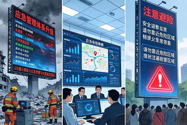 應(yīng)急管理體系升級！LED顯示屏助力應(yīng)急預(yù)警與處置高效落地